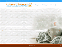 Tablet Screenshot of electriciteservice.com